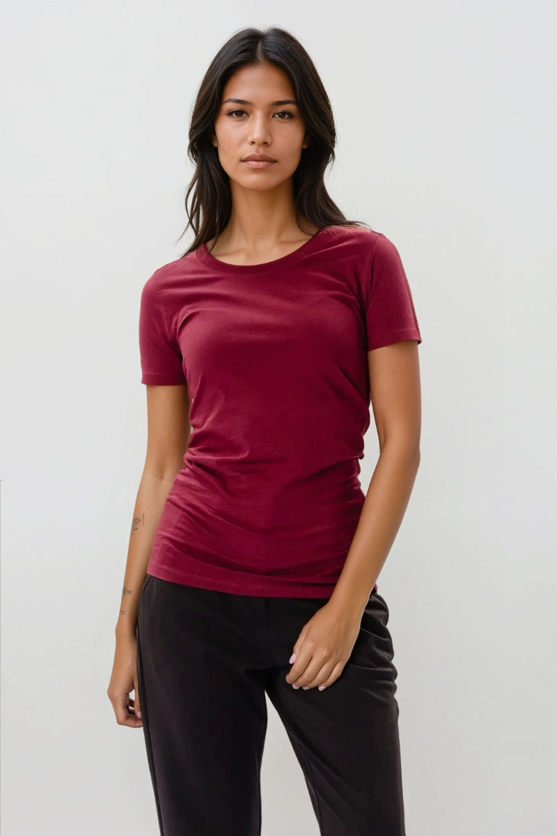 Fitted t-shirt - Bordeaux