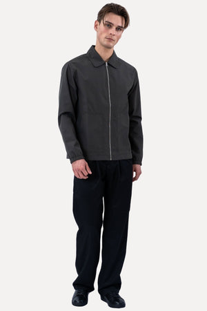 Short Zip Jacket - Grå