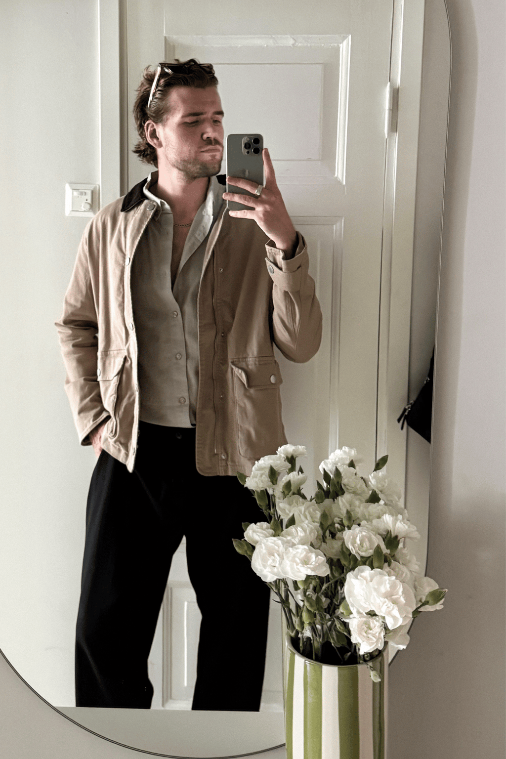 Twill Jakke - Mørk Sand