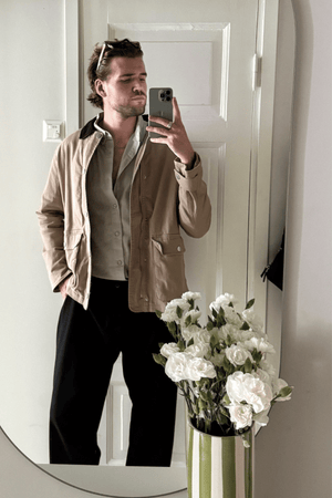 Twill Jakke - Mørk Sand