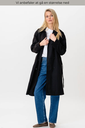Linea trenchcoat - Sort
