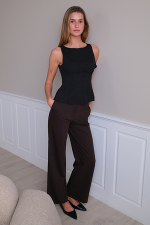 Rosalie Wide Pants - Brun