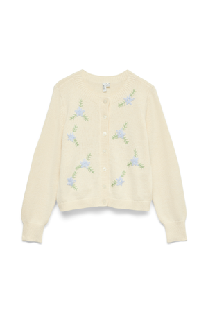 Camille O-Neck Cardigan - Birch