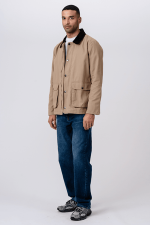 Twill Jakke - Mørk Sand