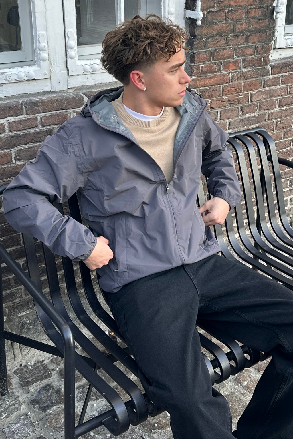 Windbreaker - Mørkegrå