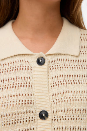 Hayley Poloneck Cardigan - Birch