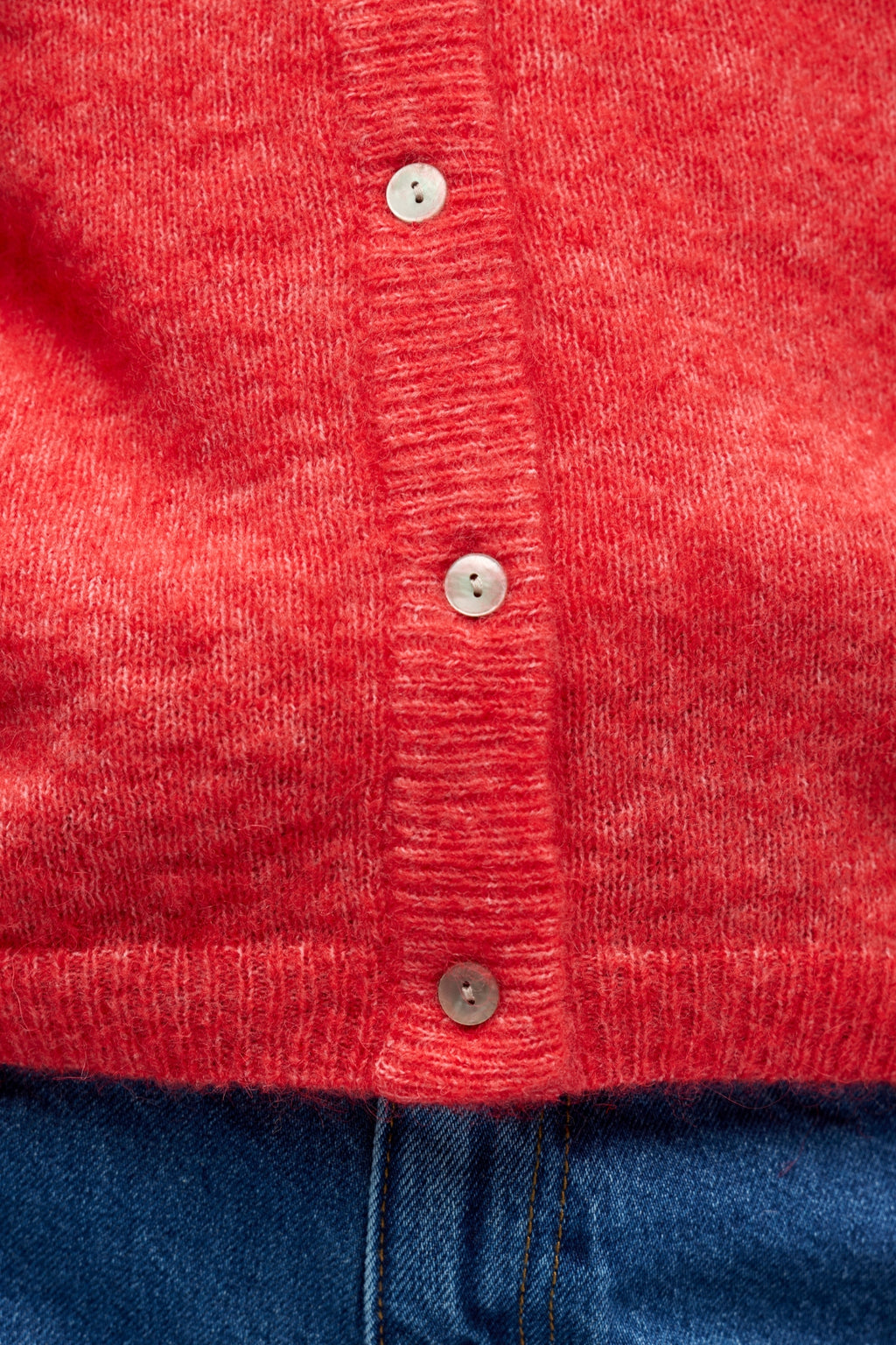 Agate Strik Cardigan - Poinsettia Melange