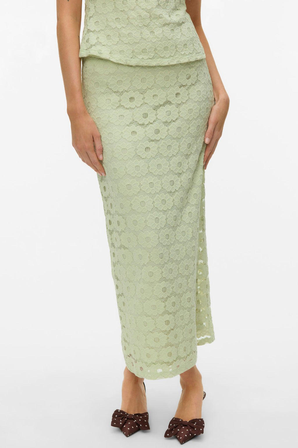 Janelle Ankel Nederdel - Fog Green