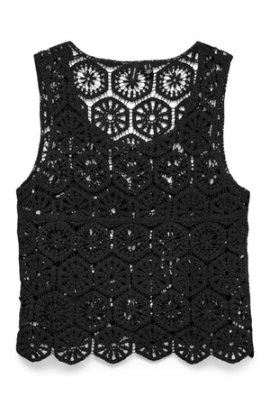 Elsa Crop Top - Sort