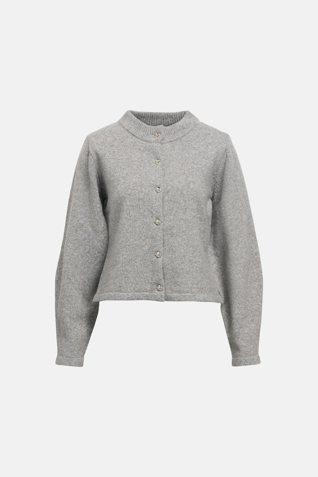 Zari Strik Cardigan - Medium Grey Melange