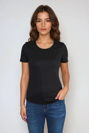 Basic Tight T-shirt - Sort