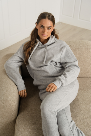 Essential Hooded Sweatset til Dame - Grå