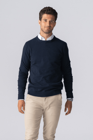 Pullover Rundhals - Navy