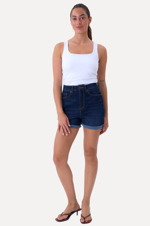 De Originale Performance Denim Shorts - Mørkeblå Denim