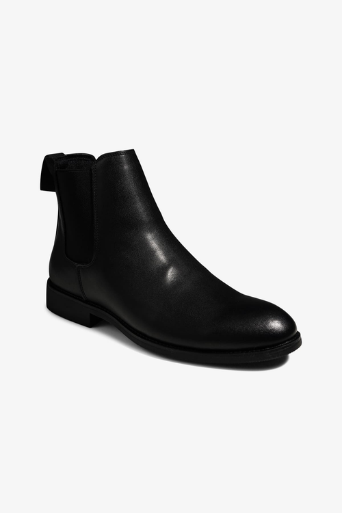 Chelsea Boots - Sort Læder