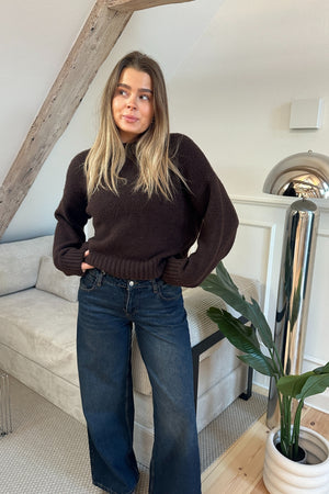 Serena Baggy Jeans - Mørkeblå