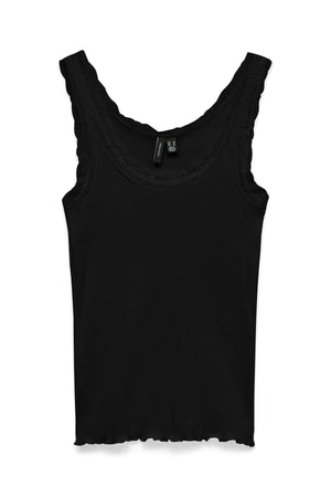 Nana Lace Tank Top - Sort