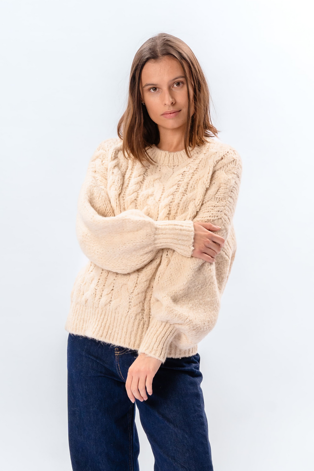 Emma Cable Knit - Off White