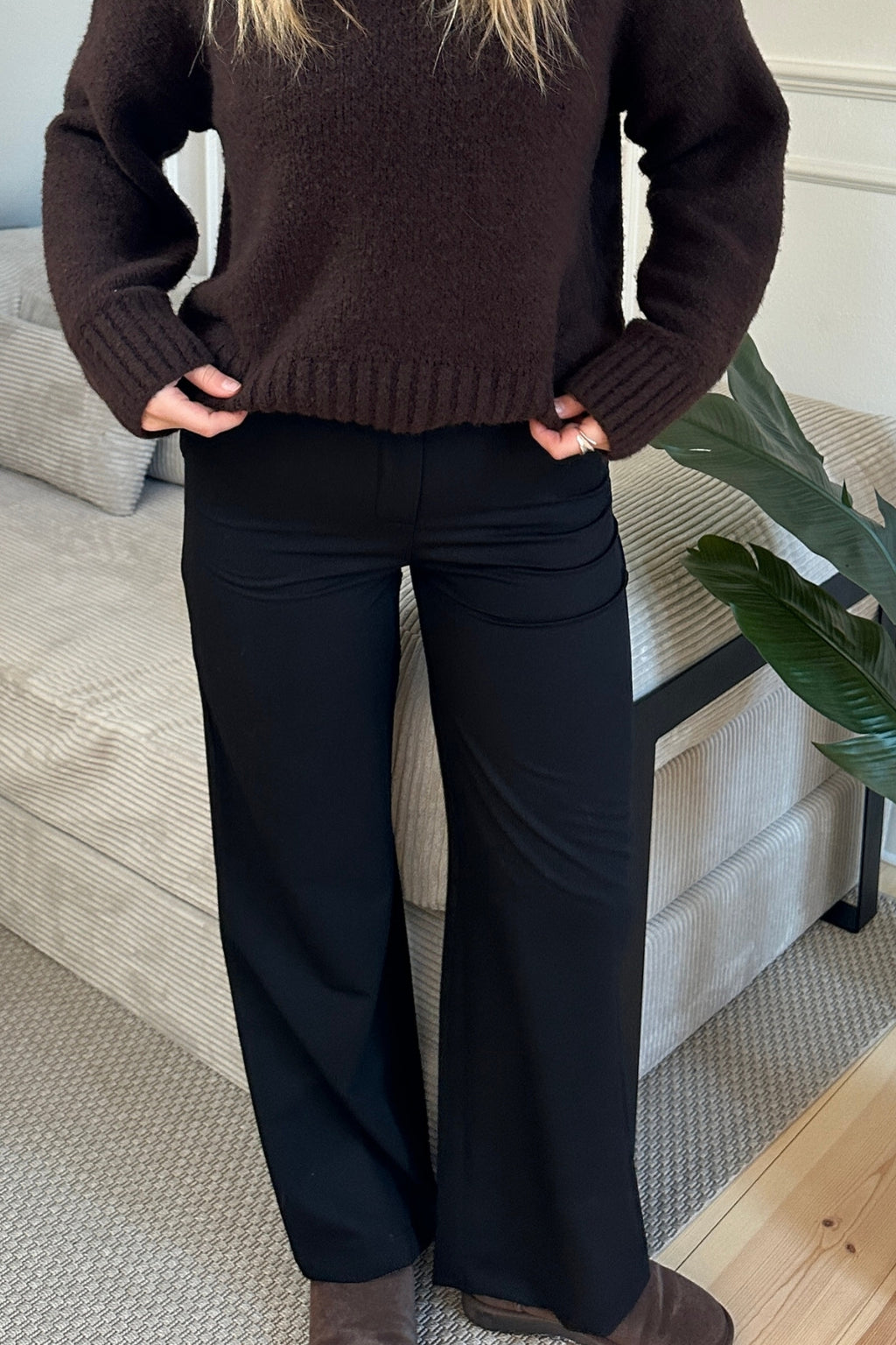 Rosalie Wide Pants - Sort