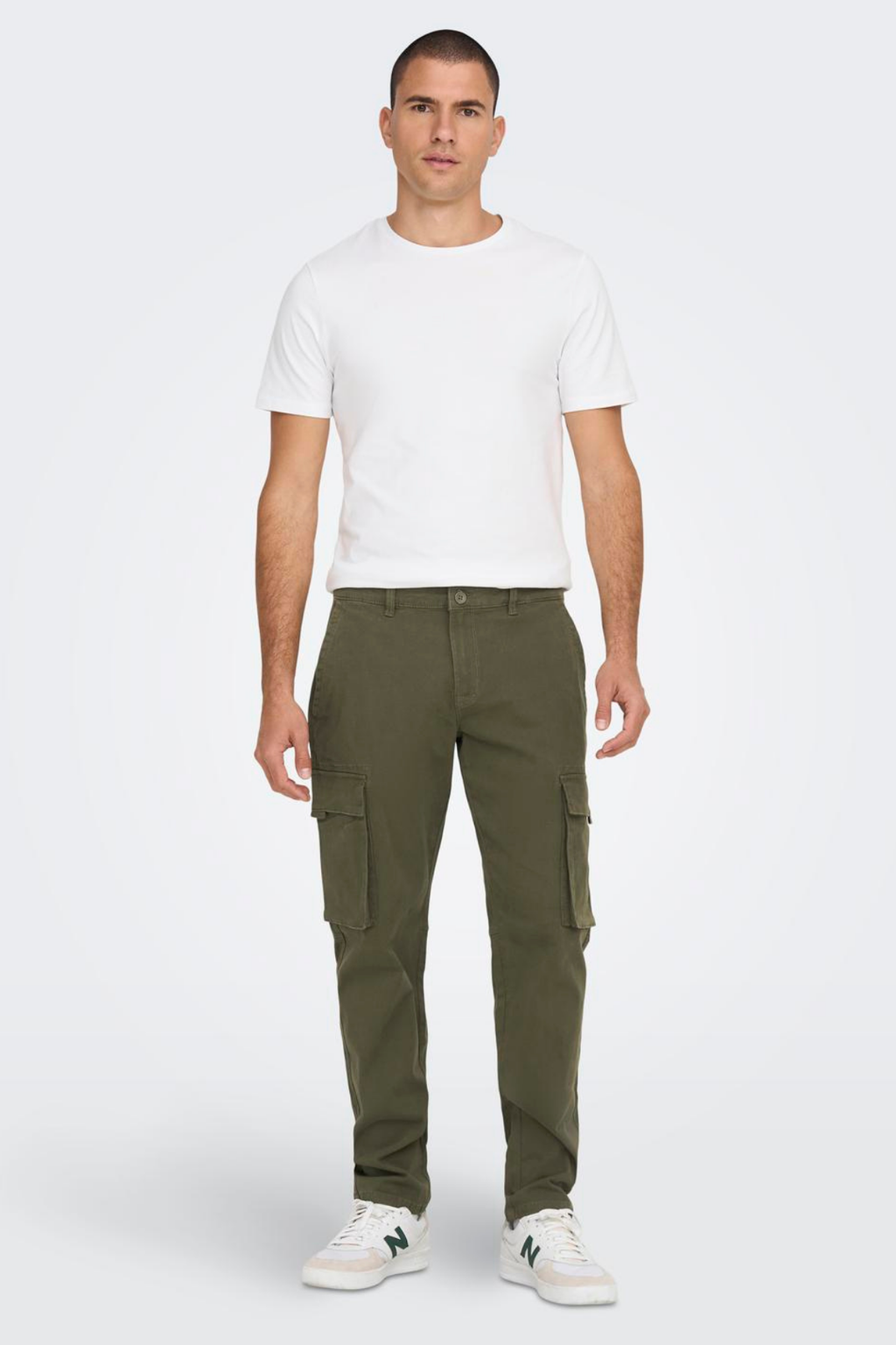 Next Cargo Pants - Olive Night