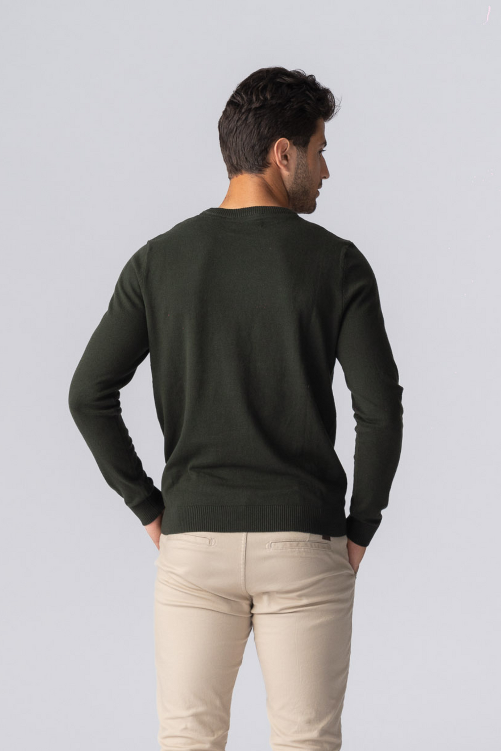 Pullover Rundhals - Army