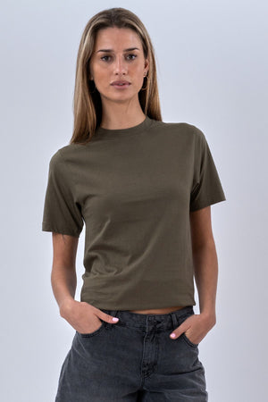 Oversized T-shirt - Army (dame)