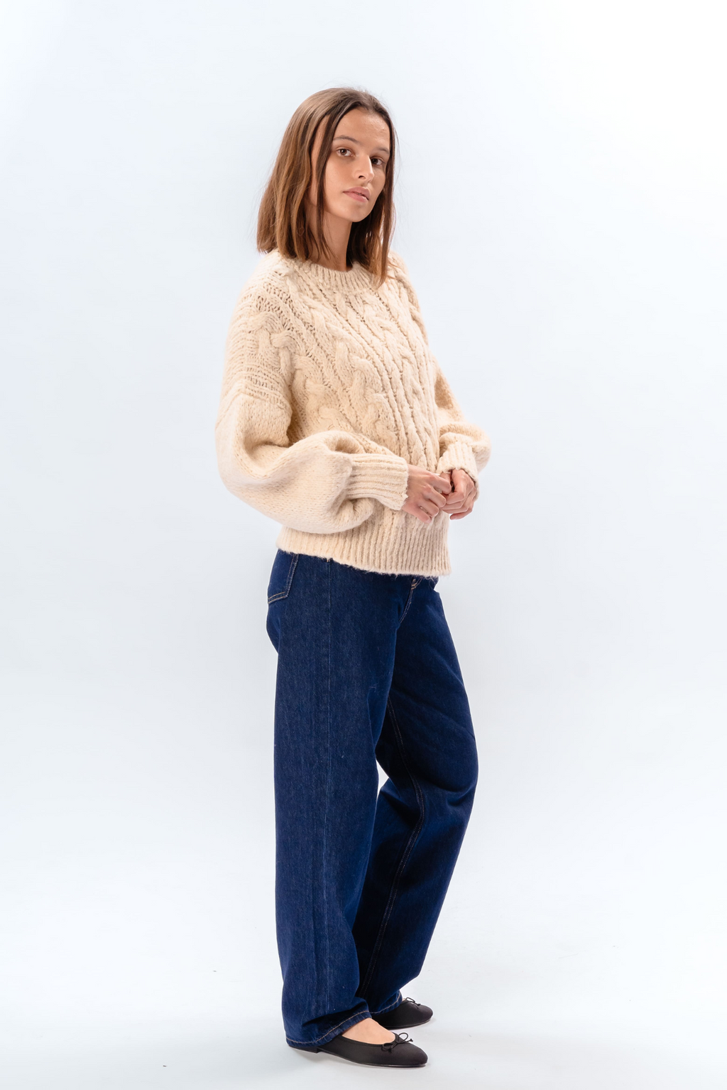 Emma Cable Knit - Off White