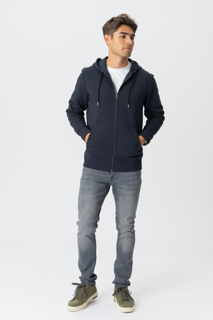Zip Hoodie - Navy
