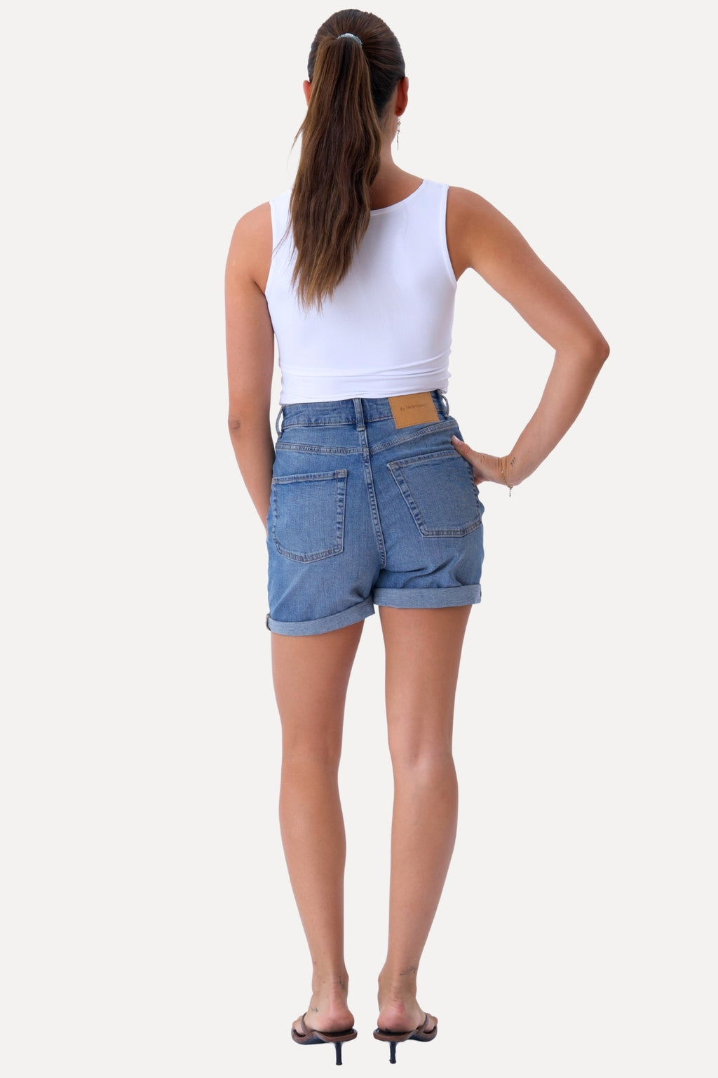 De Originale Performance Denim Shorts - Medium Blå Denim (Kvinde)