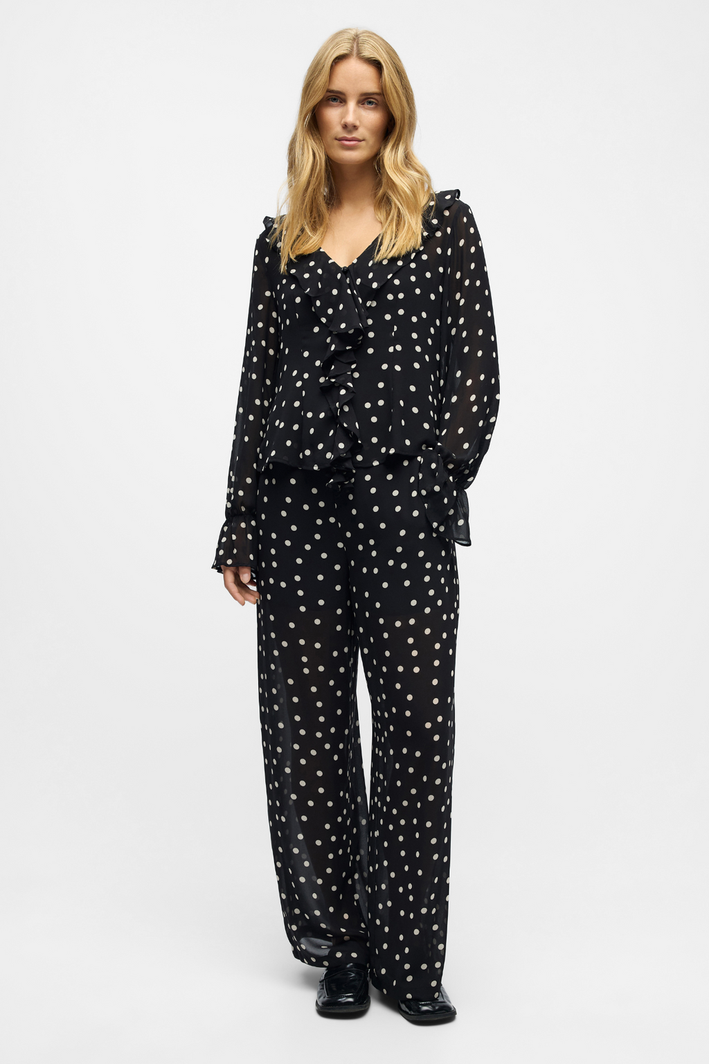 Gina Pants - Sorte Prikker