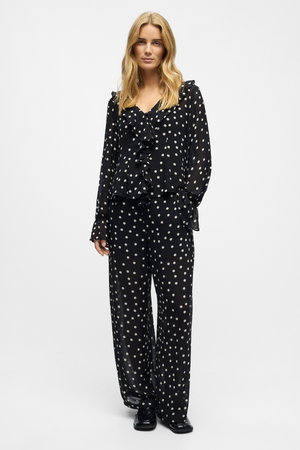 Gina Pants - Sorte Prikker