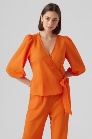 Pepper Aya Bluse - Scarlet Ibis