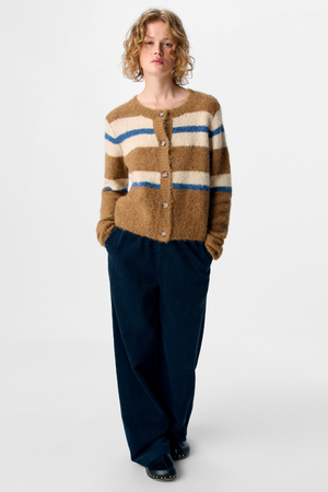 Galia Strikket Cardigan - Tannin Melange