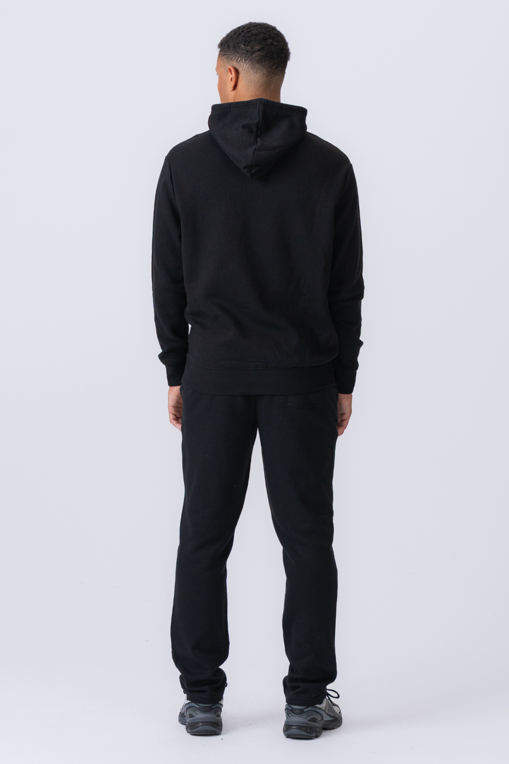 Essential Hooded Sweatset - Sort