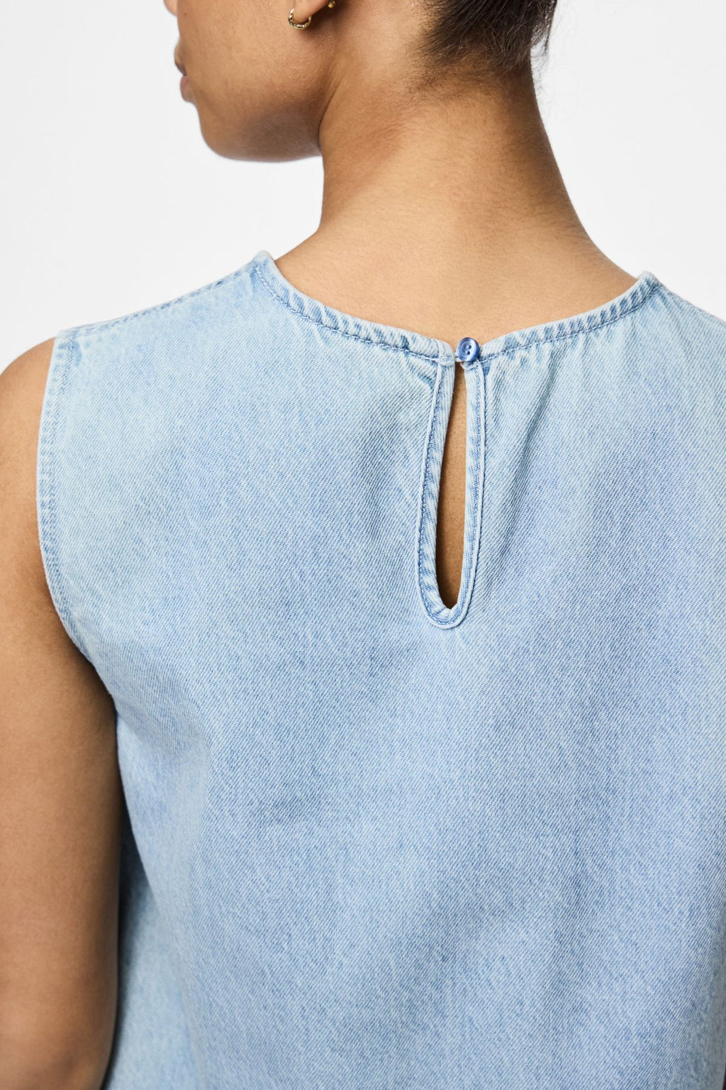 Flora Mini Denimkjole - Light Blue Denim