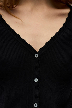 Kelly Re V-Neck Cardigan - Sort