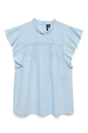 Trine Blonde Top - Cashmere Blue