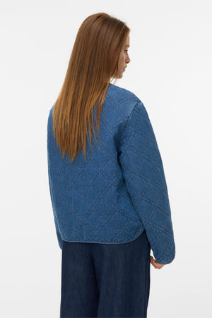 Era Vatteret Jakke - Medium Blue Denim