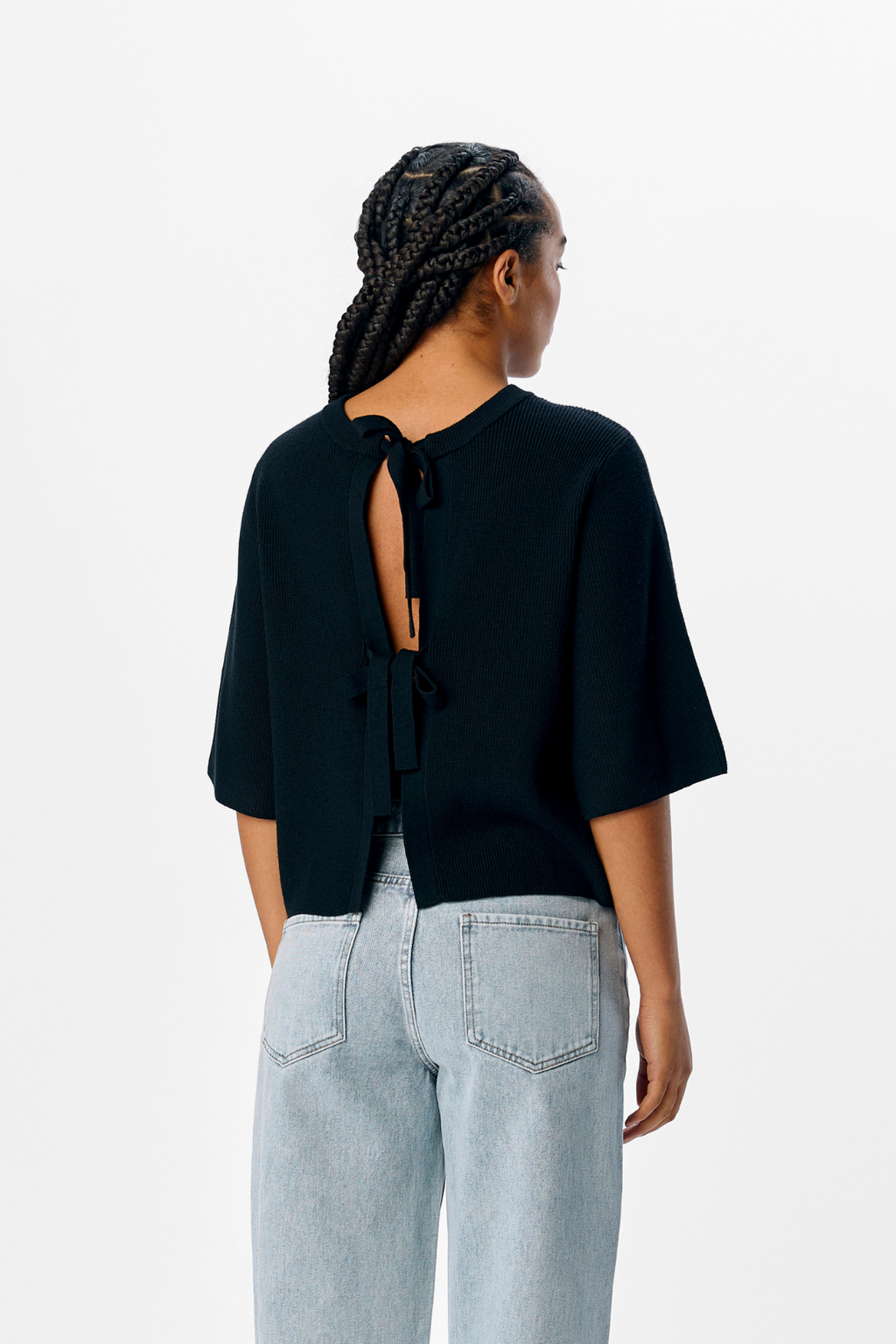 Julla Parvi 2/4 Strik Cardigan - Sort