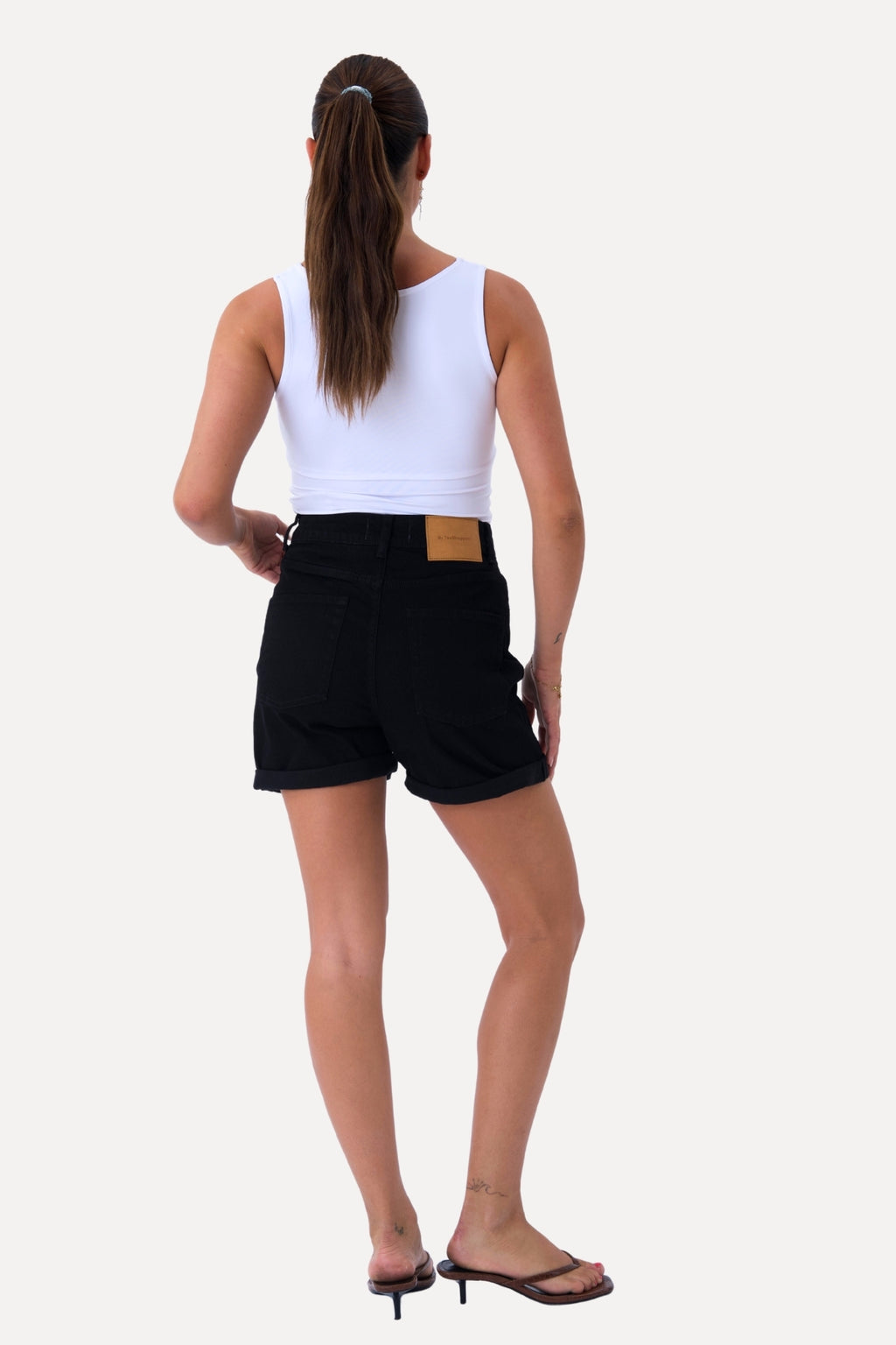 De Originale Performance Denim Shorts - Sort Denim (Kvinde)