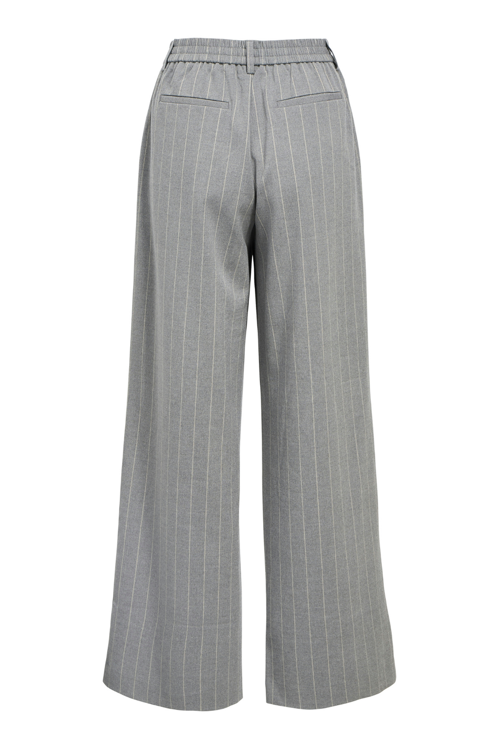 Lisa Wide Pant AOP - Medium Grey Melange