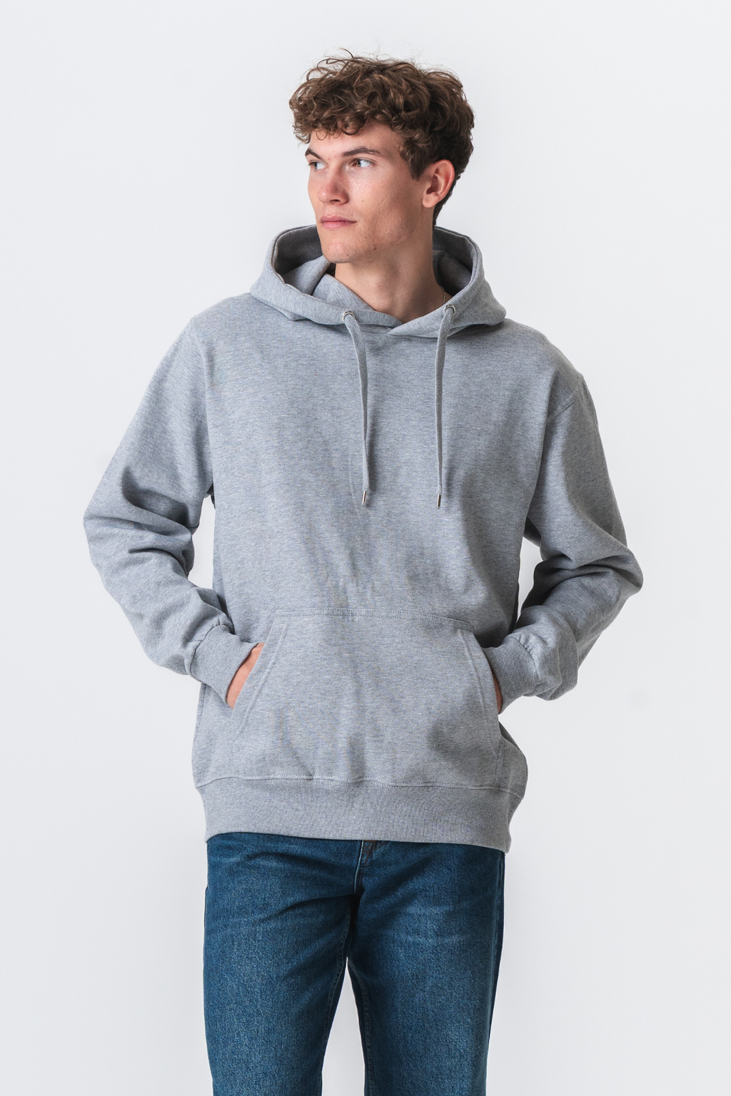 Basic Hoodie - Oxford Grå
