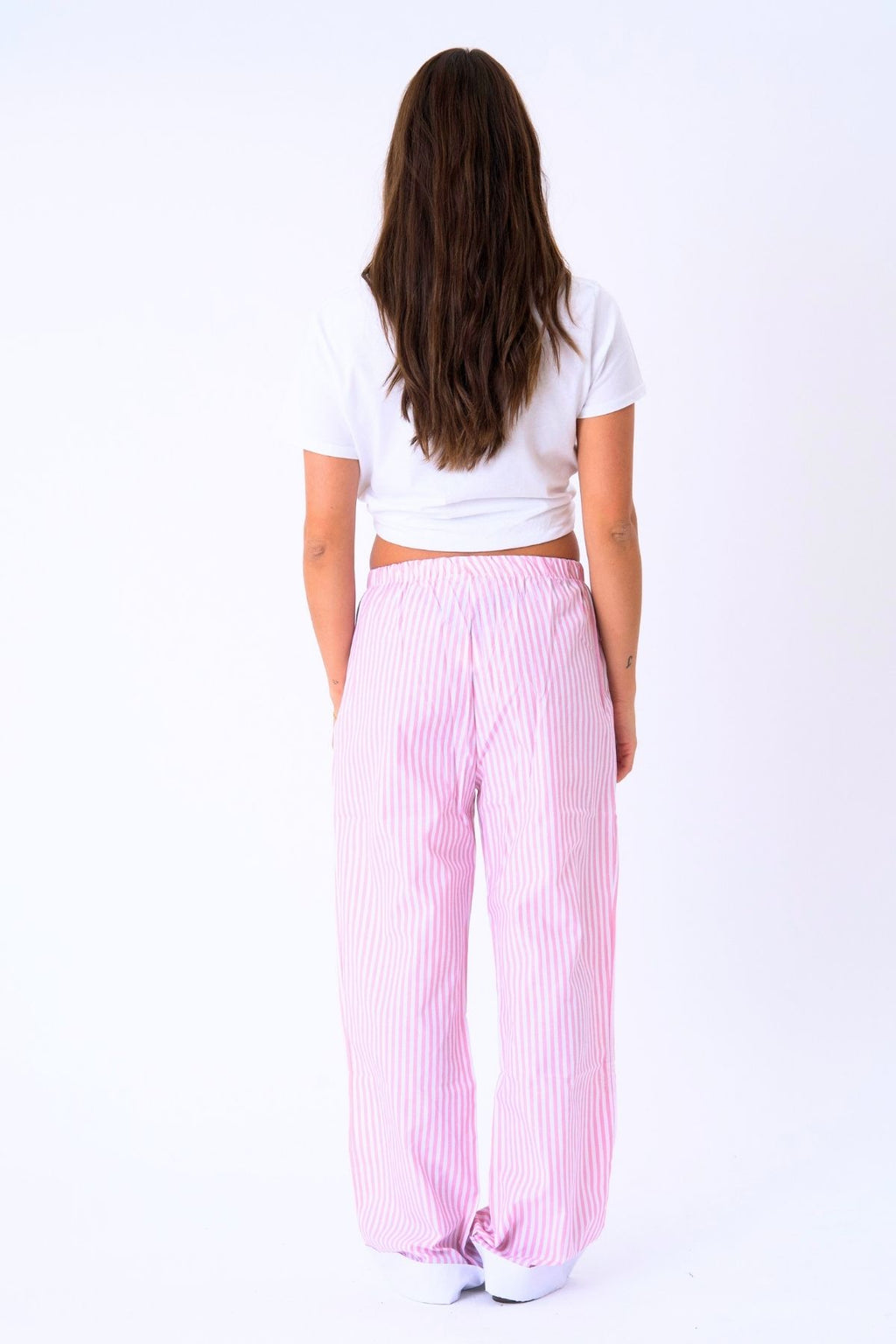 Layla Stribet Pants - Pink