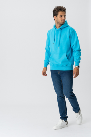 Basic Hoodie - Turkis Blå