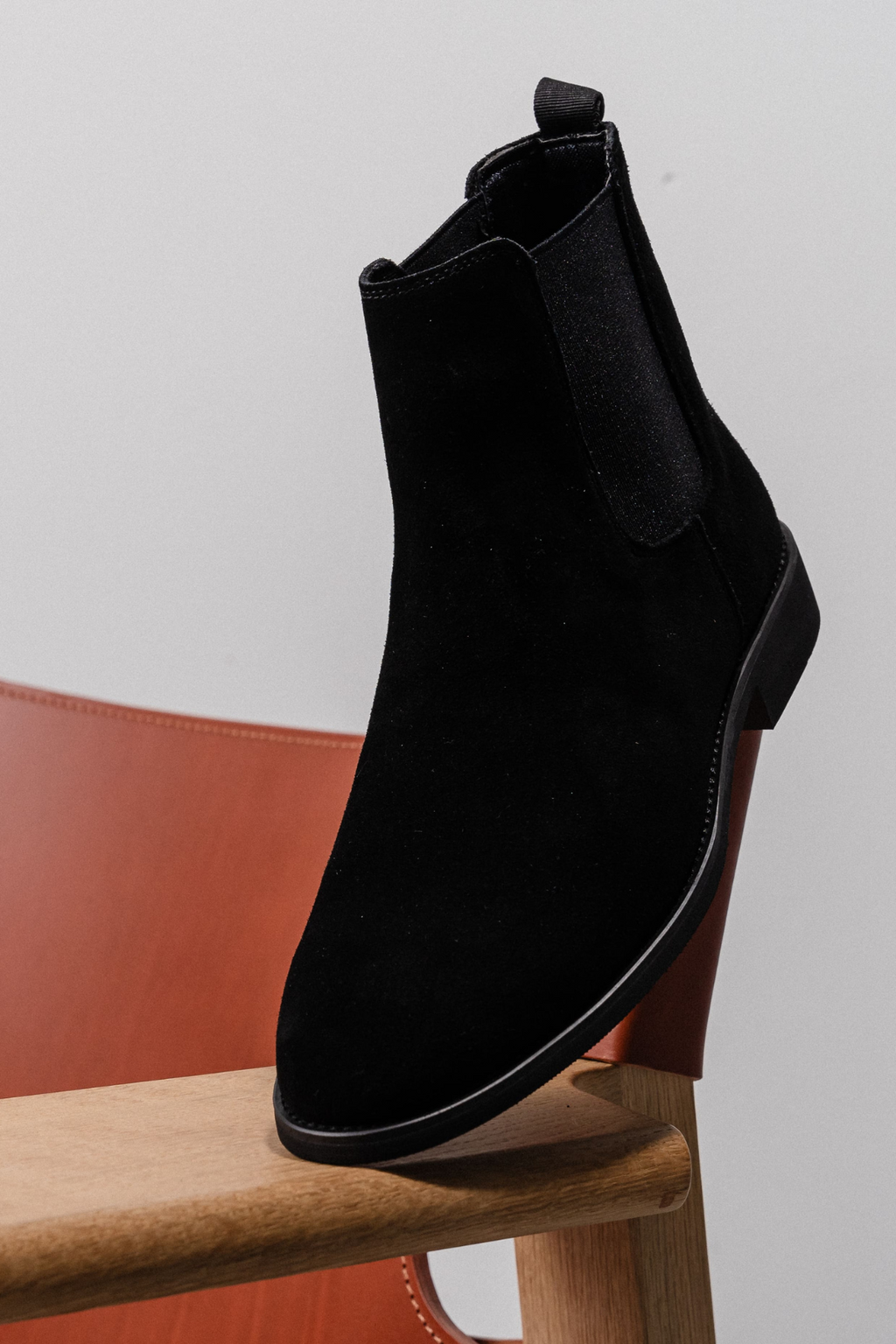 Chelsea Boots - Sort Ruskind