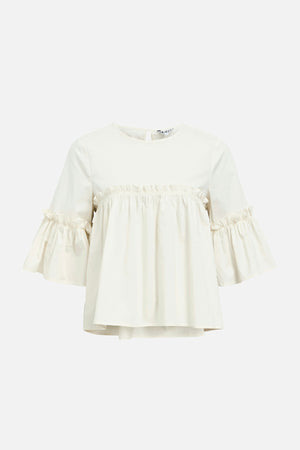 Hope Neck Top - Hvid Sand