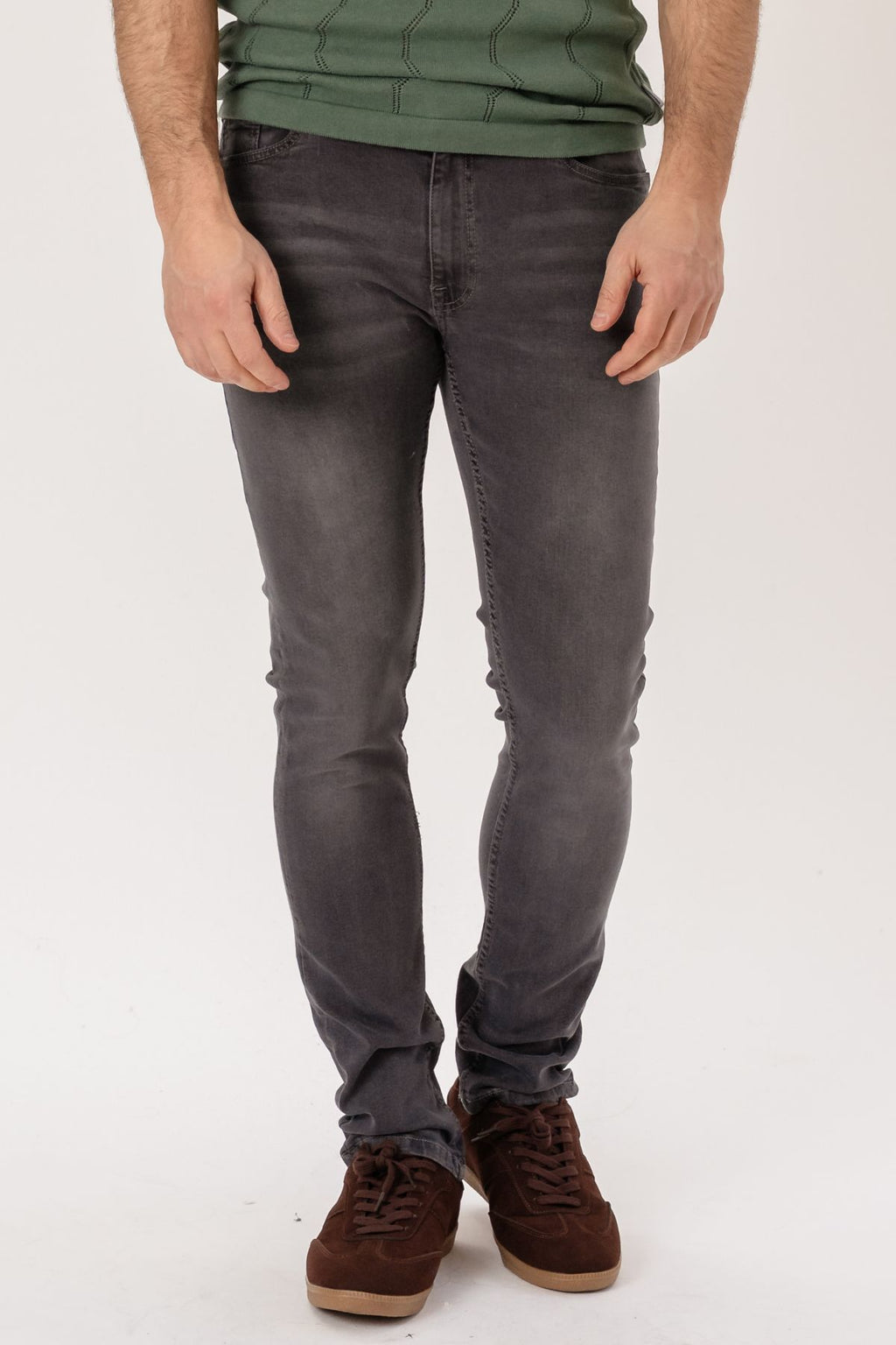 De Originale Performance Jeans (Slim) - Grå Denim