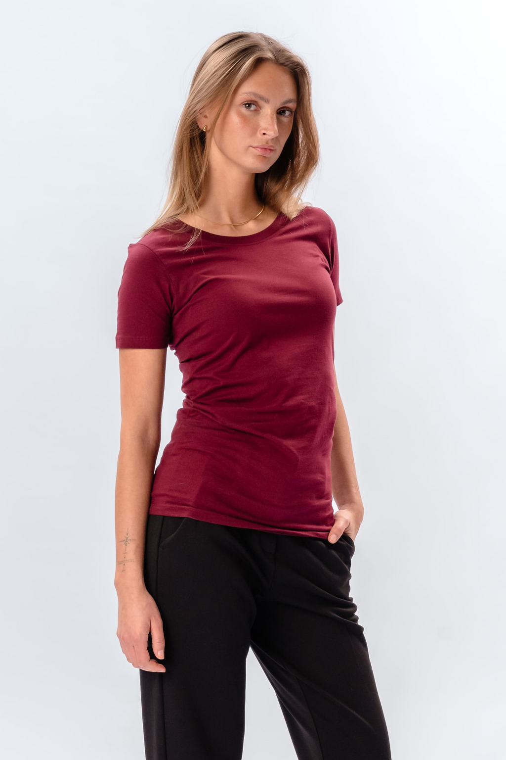 Fitted t-shirt - Bordeaux