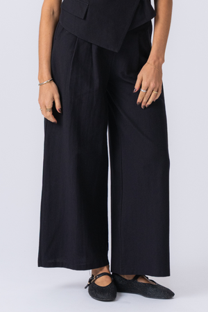 Melissa Wide Pants - Sort