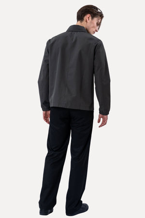 Short Zip Jacket - Grå